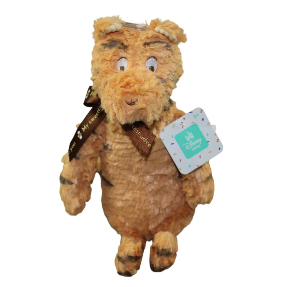 Disney Baby Tigger Plush Infant Toy Orange Brown Bow 12" Kids Preferred Soft NWT